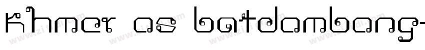 Khmer os batdombong字体转换